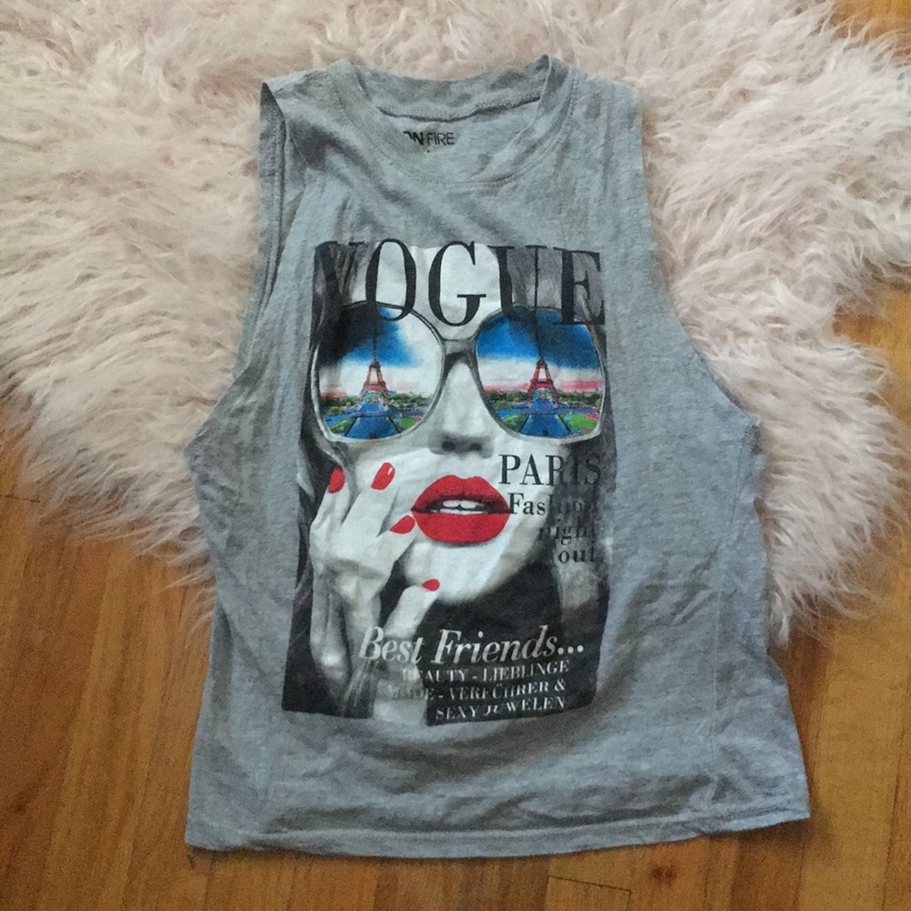 On Fire Muscle Tank size L